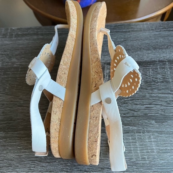 NWOT UGG Ayden White Perforated Leather Sling Back Sandals US5.5 EU36.5 - Picture 9 of 11